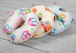 Cestovní polštáře minky Sovičky, Číslo polštářku 10 Sovičky růžové