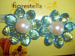 Spona Krystalka modrá