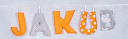 Písmena 3D pomeranč 1