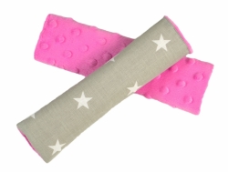 Chrániče na pásy růžové s hvězdičkami