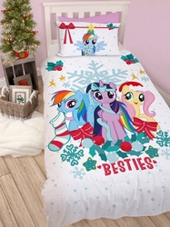 Povlečení Pony vánoční z jedné strany