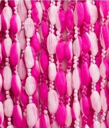 Bambulková záclonka růžová