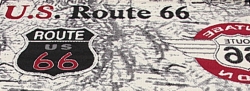 Koberec Route 66 motorka red