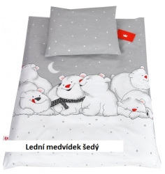 Sada do kočárku Lední medvídci šedí