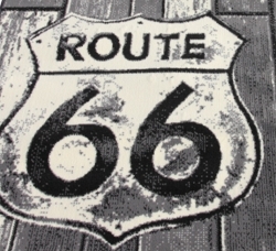 Koberec Route 66 Signs grey red