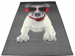 Koberec Doggy Dog black red city, Rozměr koberce 120x170cm