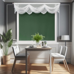 Hotová záclona krátká s krajkou 180 x 50 cm