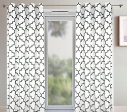 Závěs na okno na kovová očka maroko