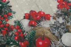 Vánoční ubrus na stůl Zimní dekorace 85 x 85cm