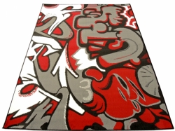Koberec Graffiti red