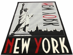Koberec New York Ellis black city