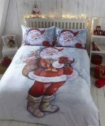 Povlečení Vánoce Santa 100% bavlna flanel, Rozměr povlečení 138x200cm