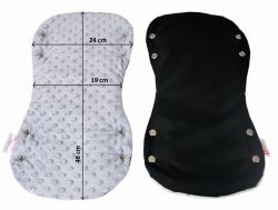 Rukávník minky jeans modrý