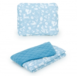 Komplet velvet prošívaný les jeans