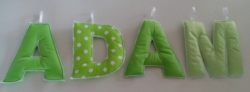 Písmena 3D ADAM zelená
