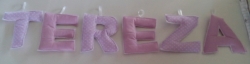 Písmena 3D růžová TEREZA