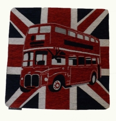Povlak na polštář Union Jack, London Bus