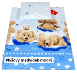 Sada do kočárku Plyšový medvídek modrý