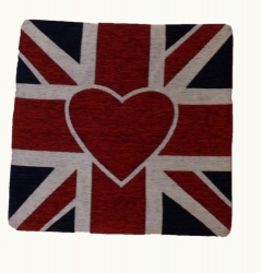 Povlak na polštář Union Jack, love 1