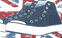 Koberec Union Jack tenisky