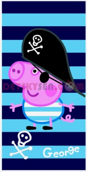 Osuška - Peppa Pig George Pirate